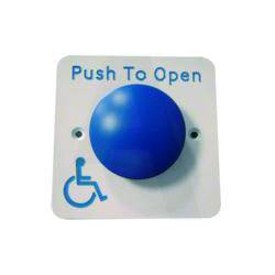 An image of Asec 3E0670BL Blue Dome DDA Exit Button