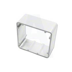 An image of 3E0610-6 White 1 Gang Surface Housing