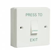 An image of Exit Button c/w Surface Box "PRESS TO EXIT"