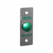An image of PRESS TO EXIT' Switch with Green Dome - H115 x W40mm
