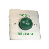 An image of Flush mount green dome exit button - DOOR RELEASE